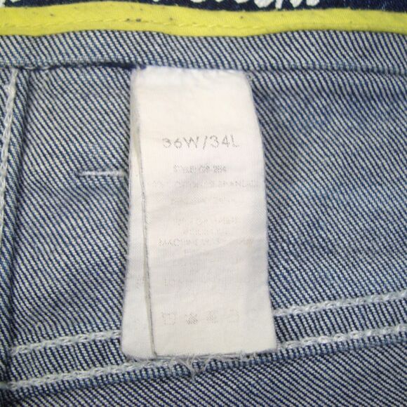 BLACK STONE Original Denim Mens Distressed Moto Blue Denim Jeans - Picture 6 of 13